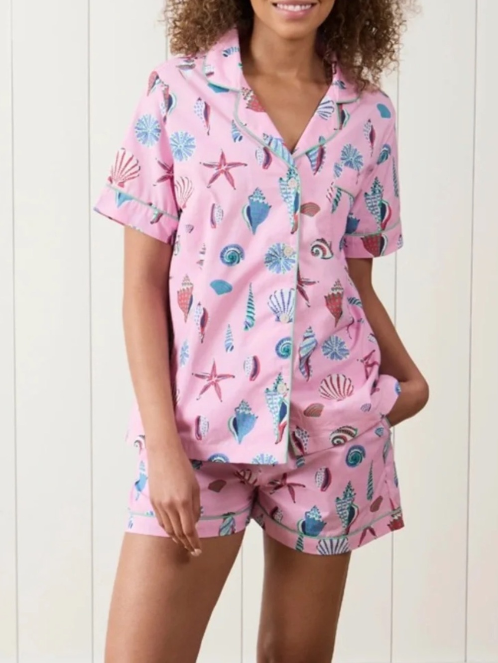 Printfresh Beachcomber Pajama Set in the "Pink Sand"